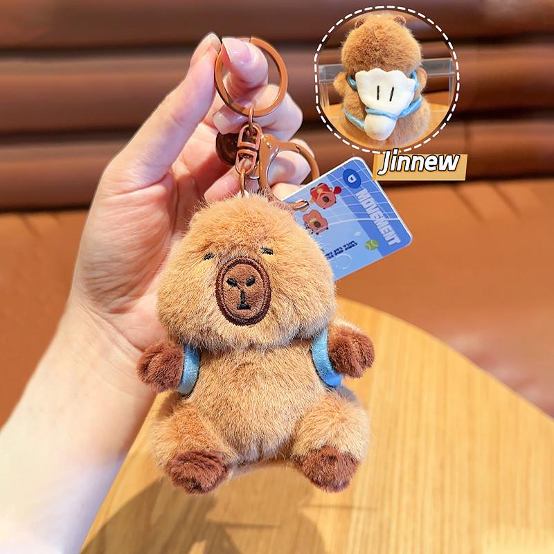 Capybara Jinnew Unique Plush Keychain Accessory In Vibrant Sports Colors Ideal For Keyring