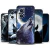 Moon Roaring Wolf Case For OPPO Reno 8T 4Z 5Z 4 5 6 7 8 Lite 10 Pro OPPO Find X6 Pro X2 X5 Lite X3 Neo Cover