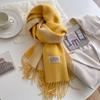 31Colors Fashion Cashmere Scarf for Women Warm Winter Solid Color Double Sided Wraps Neckerchief Poncho Echarpe Pashmina Stoles