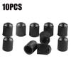 10pcs Valve Caps Car Tire Valve Stem Caps Dome Shape Plastic Tyre Valve Stem Auto Truck Bike Dust Proof Caps with Seal Ring