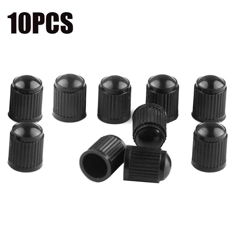 10pcs Valve Caps Car Tire Valve Stem Caps Dome Shape Plastic Tyre Valve Stem Auto Truck Bike Dust Proof Caps with Seal Ring