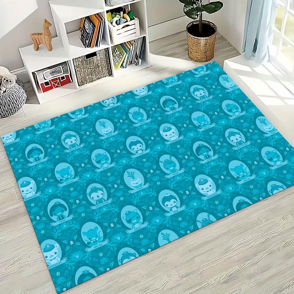 27 Style Octonauts Barnacles Cartoon Rug for Bedroom Living Room Sofa Home Doormat Decor, Large Kids Play Non-slip Floor Mat