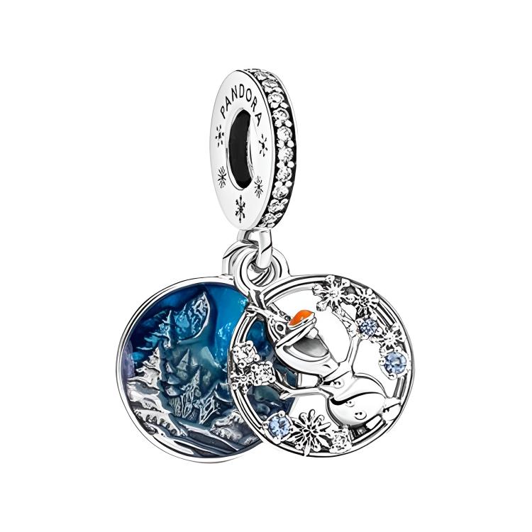 Pandora Disney Frozen Charm Unisex Charm Blue 799638C01 Blue,F