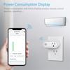 Intelligent Plug Matter Wifi Socket Accessories Power Monitor Power Switch For Home Automation Device 15A Timer Outlet