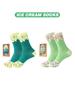 4 pair of mid-calf unisex socks in a novelty ice cream design, a unique and interesting festive gift.