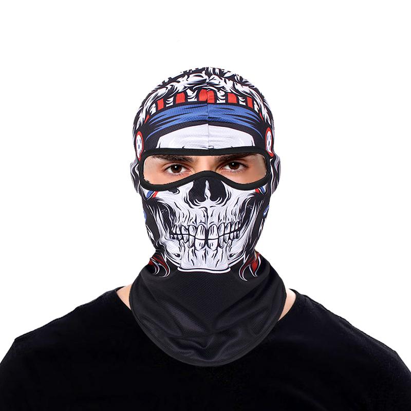 

1 шт. велосипедная УФ-маска с черепом-призраком, дышащая ветрозащитная маска клоуна от пыли, унисекс