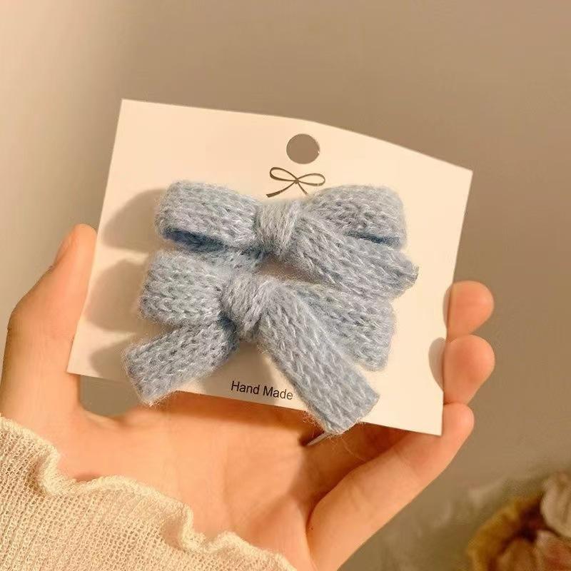 Gentle White Lace Bow Duckbill Clip for Bangs & Ponytails