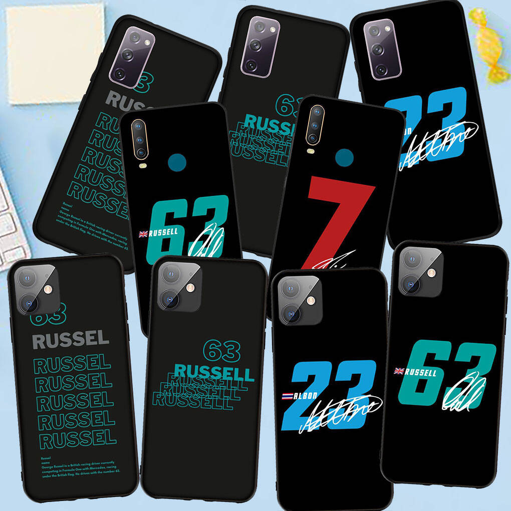 Phone Case for Samsung Galaxy S25 S23 S22 S24 Ultra FE A05 A06 A15 A16 A36 A37 A35 A54 A55 A56 A57 A25 A26 A53 A17 No63 F1 Number Funda No 63 23 Cover