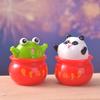 Cute Cartoon Animal Untoppleable Figurine Home Desktop Decoration Car Resin Craft