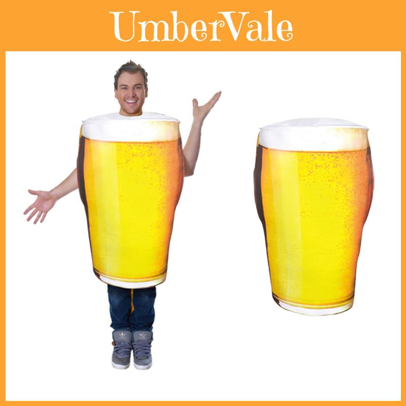 Herren Oktoberfest Bierkrug Halloween Kostüm Erwachsenen Party Outfit