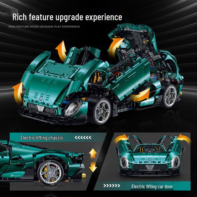 Gu Li 10621 Alfa Romeo 1:8 Challenging Sports Car Building Blocks Model