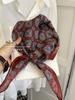 18Cm Cotton and Linen Cashew Small Square Scarf Spring Summer and Autumn Thin Decorative Scarf Air Conditioner Room Neck Scarf Headband Headscarf