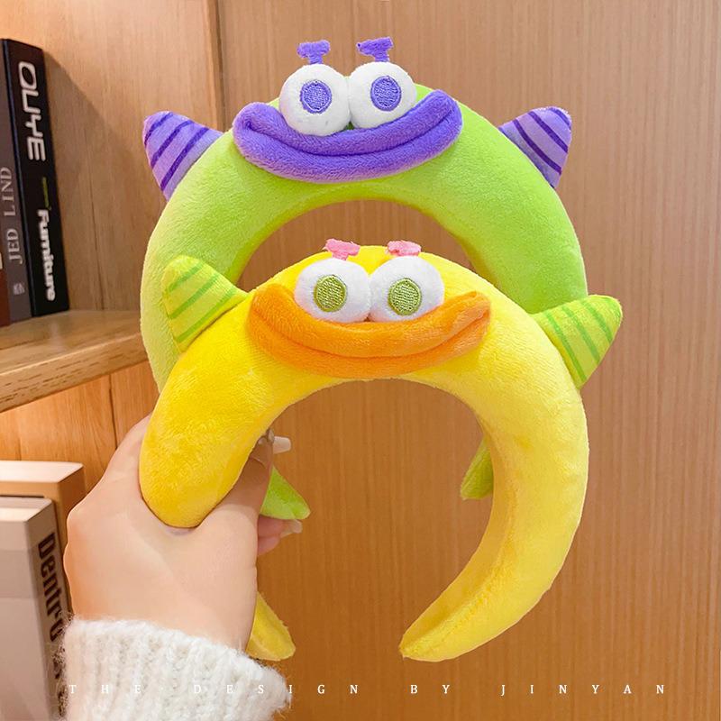 Cute Monster Headband: Non-Slip, High Skull Top Hair Accessory for Women - Perfect for Face Washing & Styling