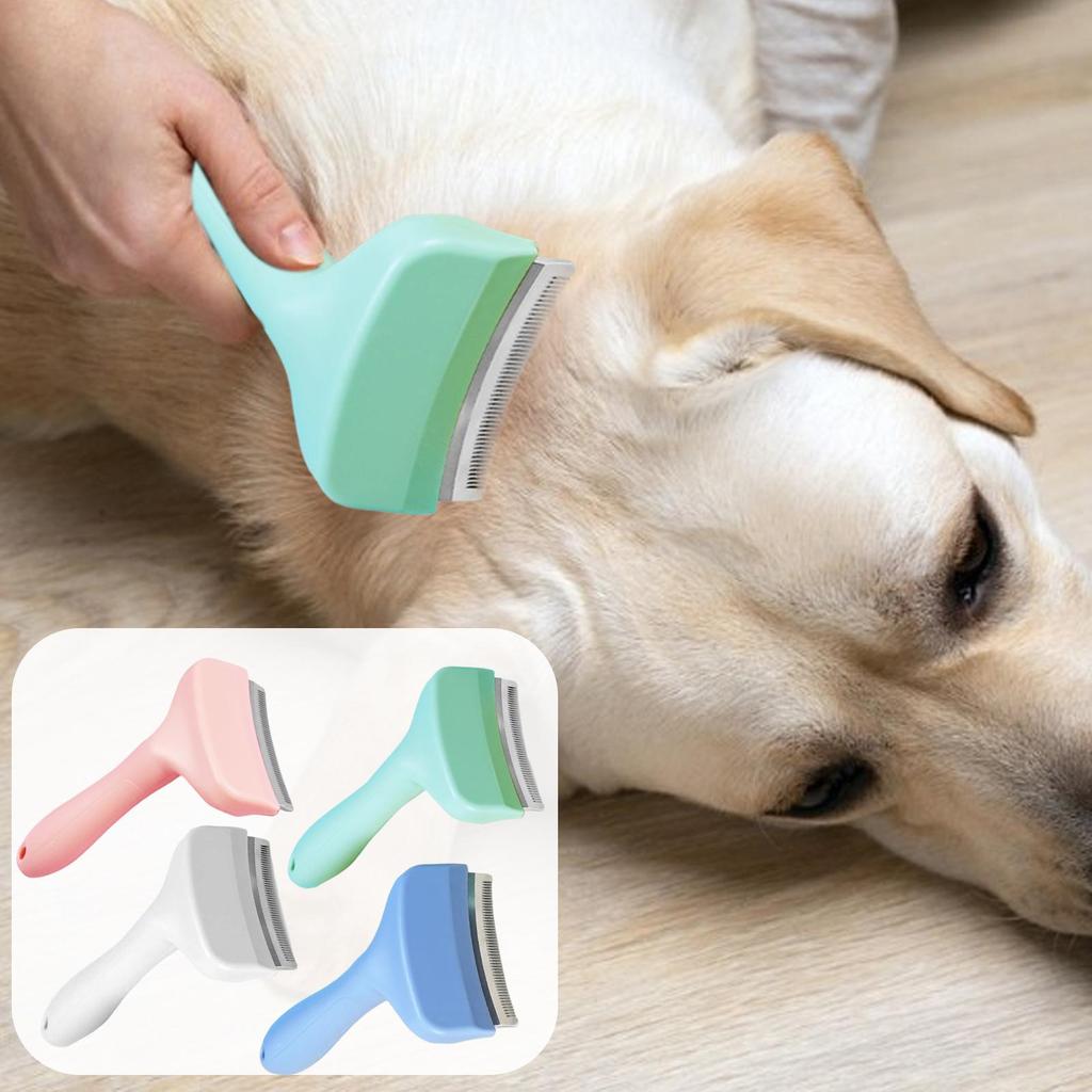 Pet Hair Dematting Brush for Dogs Cats Undercoat Rakes Detangling Shedding Tools for Pet Kitten Puppy Massaging Styling