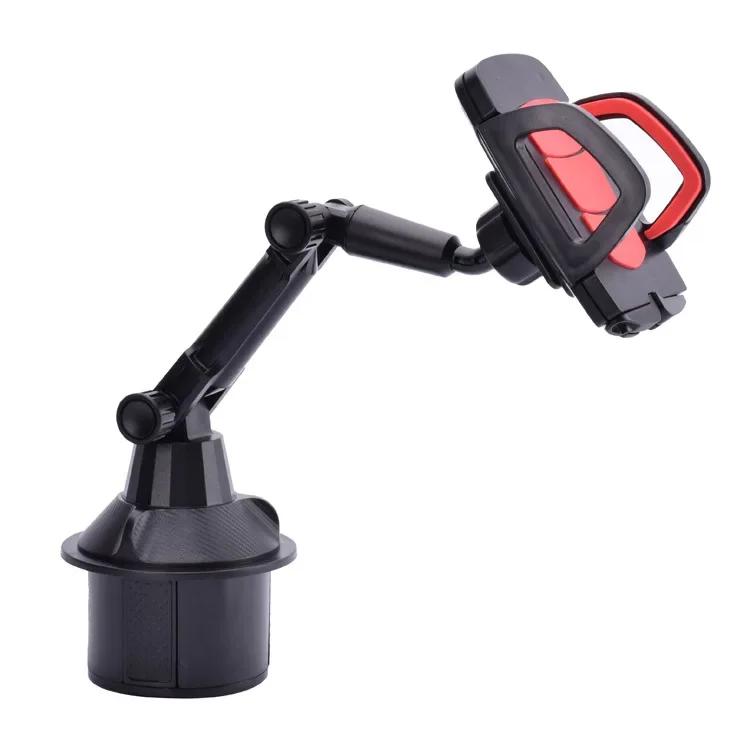 Auto-Becherhalter Handyhalterung mit erweiterbarer Basis, drehbar, höhenverstellbare Handy-Klemme, Zubehör für SUV, LKW, Automobile