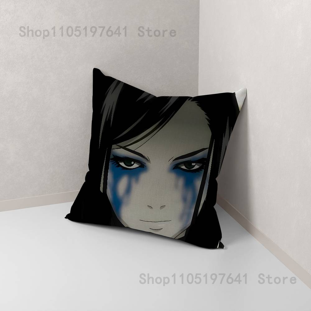Anime E-ergo P-Proxy Pillow Case For Sofa Decor Car Office Room Printing Cushion Cover Decorations and Protector