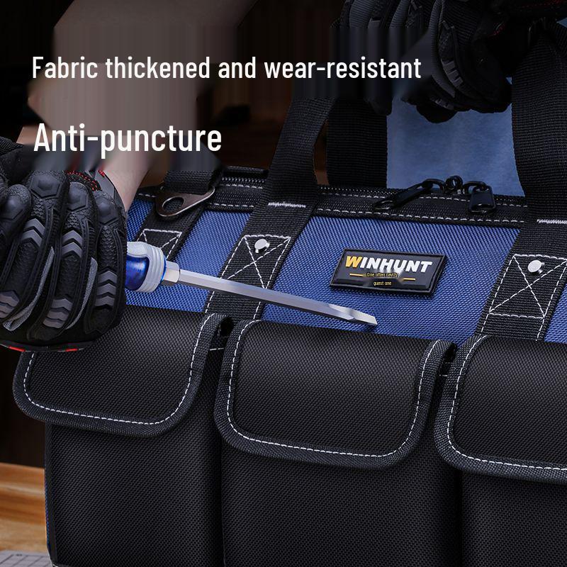 Canvas Electrician Tool Bag - Durable Storage for Tools & Hardware