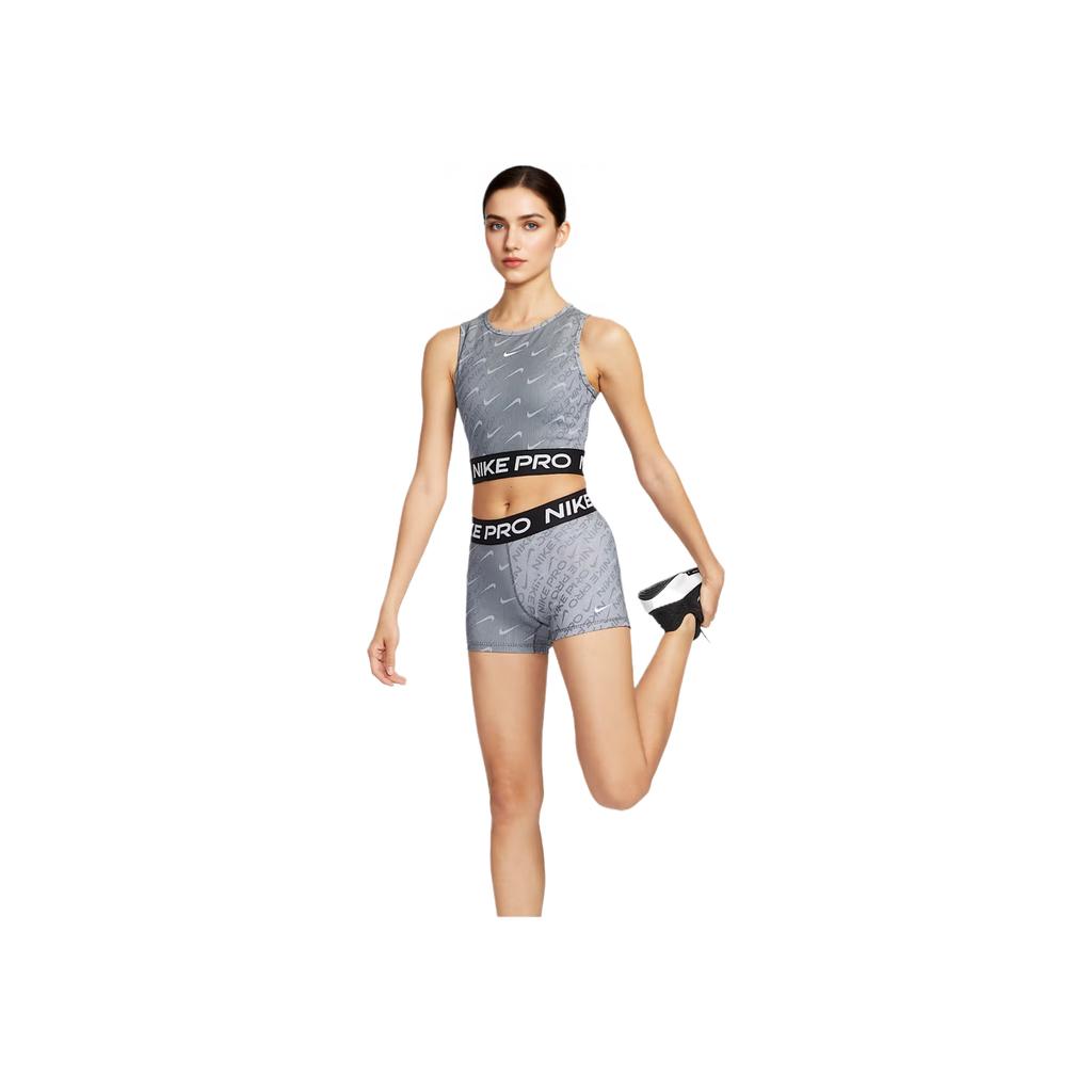 Nike Pro Skin-Friendly Fashion Versatile Simple Cycling Pants Women bottoms Black White HM6094-010