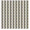 100 Pcs Spring Hinge Sturdy Iron Self Closing Spring Loaded Hinge for Glasses Case Jewelry Box