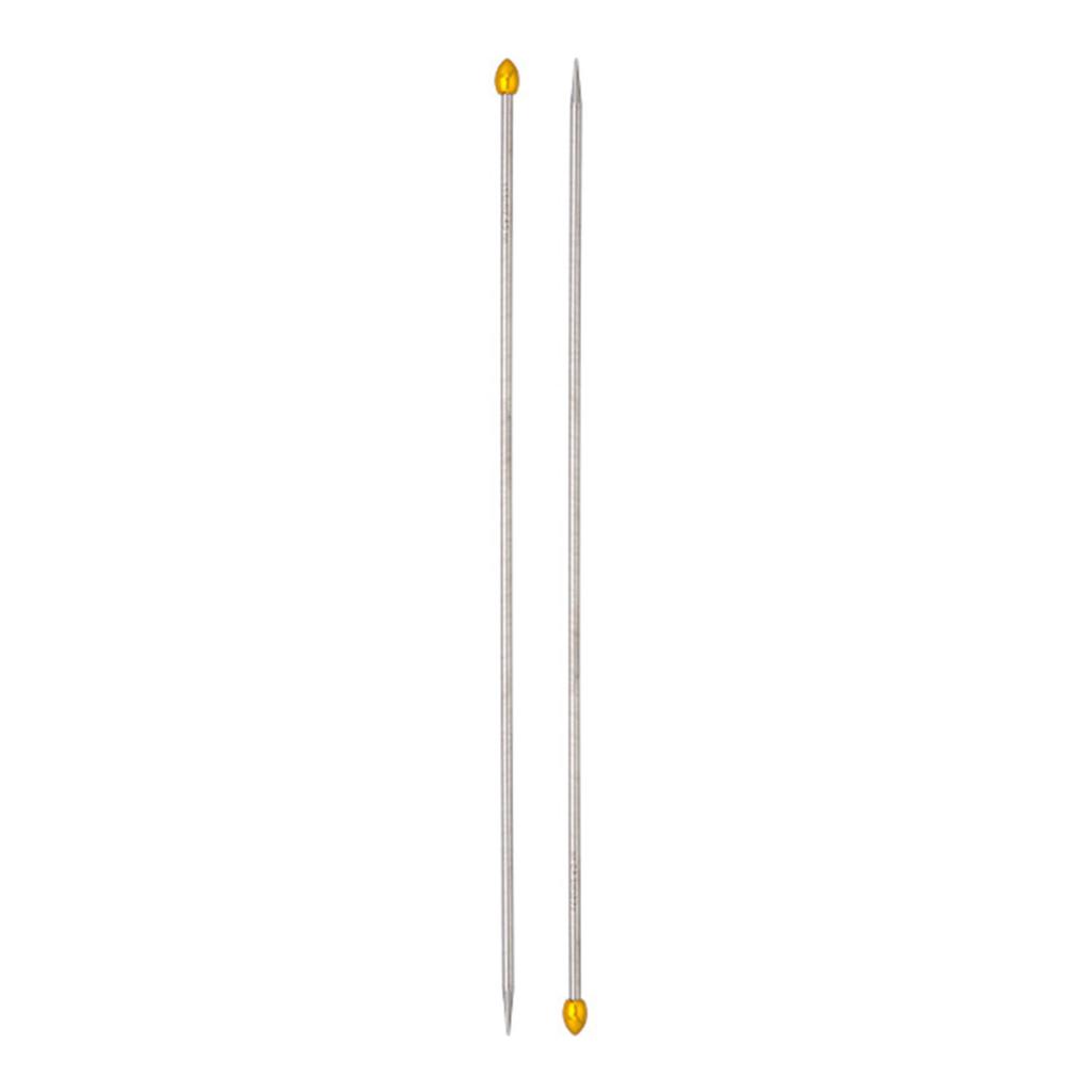 5Pcs Stainless Steel Double Pointed Knitting Needle with 2 Straight Single Pointed Knitting Needle for Beginner Knitting