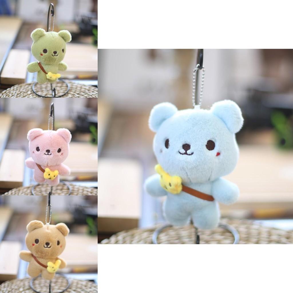 Cute Bear Plush Toy Keychain Adorable Teddy Bear Bag Accessory Soft Stuffed Animal