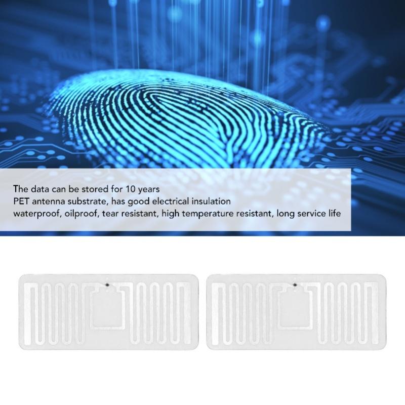 100 Pcs UHF RFID Tags 860-960MHz Km4q Chip Adhesive Inlay Label Support ISO 18000-6C EPC Class1 Gen2 Protocol