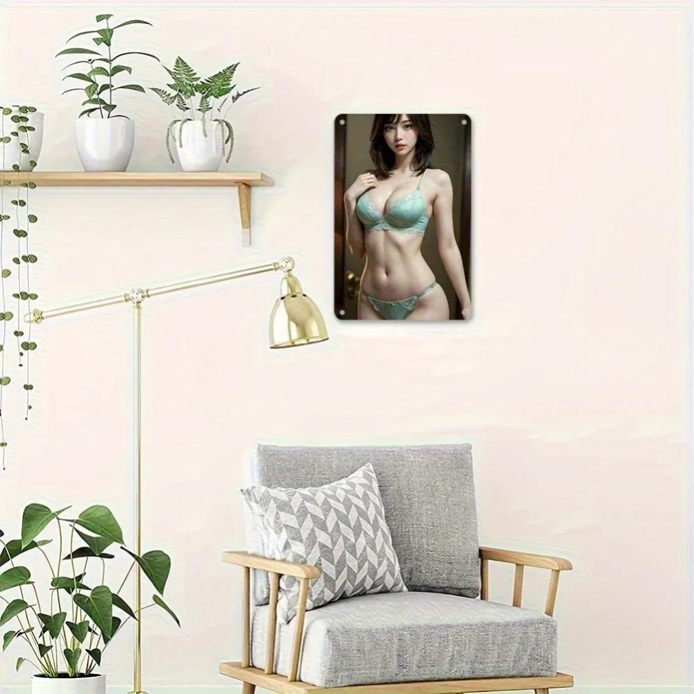 Retro Vintage Metallblechschild - Elegante Nostalgische Wanddekoration Stabiles Eisen Einfach Aufzuhängen für Zuhause Bar Café Badezimmer Kinderzimmer