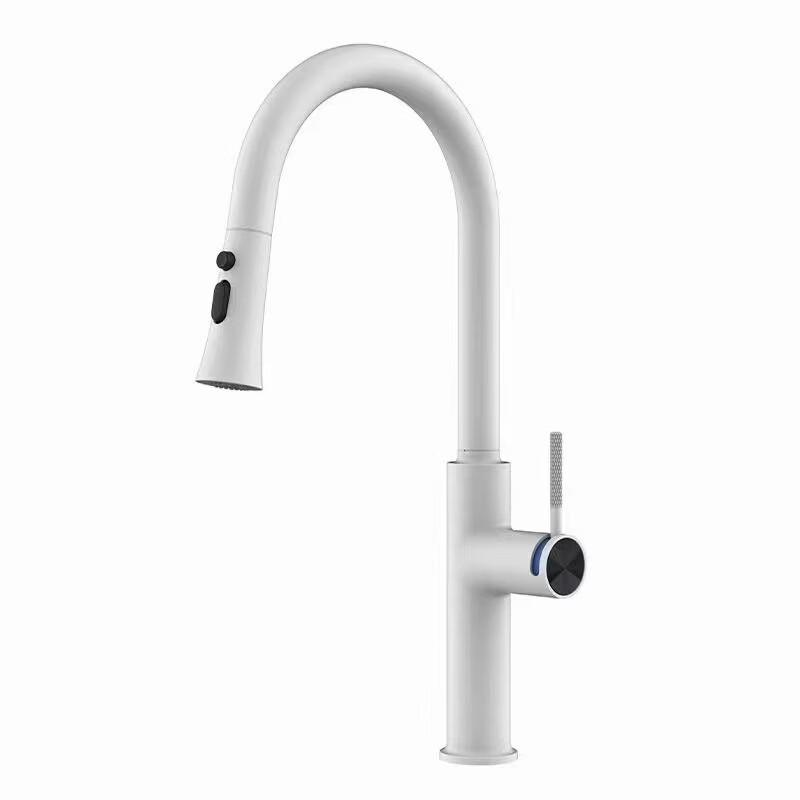 TLXT Wall-Mounted Kitchen Faucet with Hot & Cold Swivel