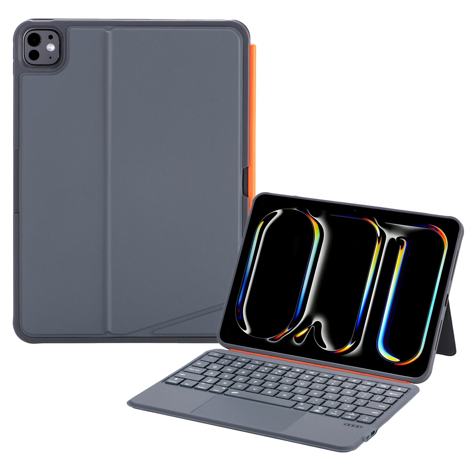 

K07 Leather Case for iPad (2025)/Air 11 (2025)/Air 11 (2024) Metal Rotating Hinge Bluetooth-Compatible Keyboard with Backlit A