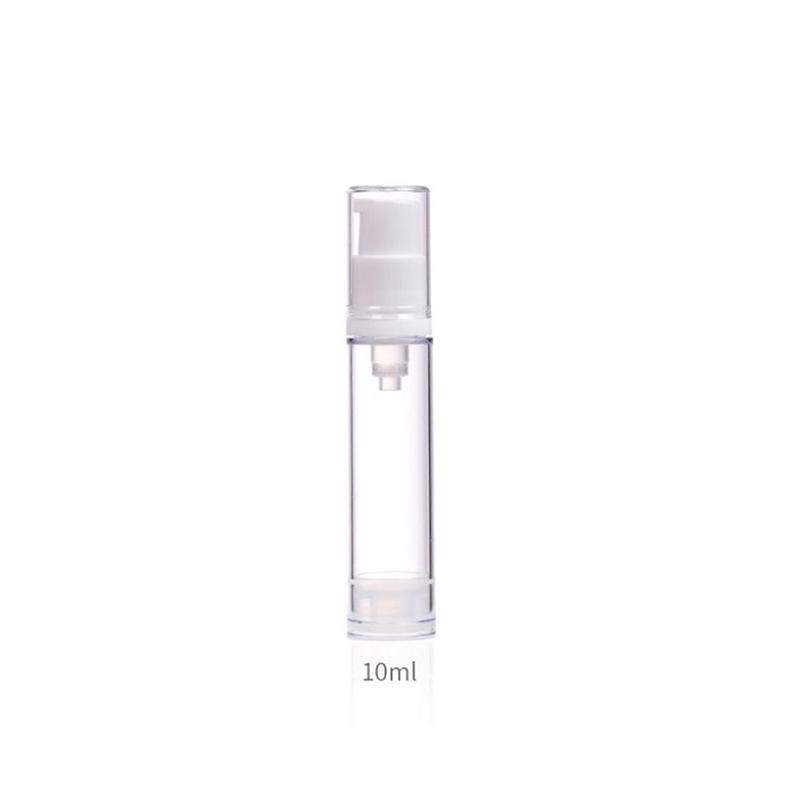1Pc 5/10/15Ml Empty Airless Vacuum Pump Bottle Refillable Plastic Lotion Travel