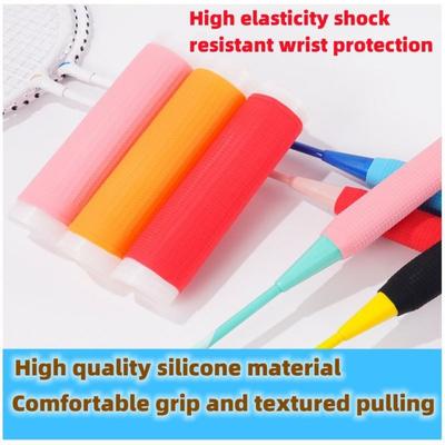 Bande Absorbante de Sueur Poignée Grip Couvercle de Poignée Antidérapant Caoutchouc de Poignée Professionnel pour Raquette de Badminton