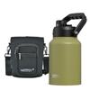 WATERSY 1.8L Insulated Water Bottle 64oz Stainless Steel Thermal Large Capacity with Handle for Outdoor Camping Vacuum Flask
