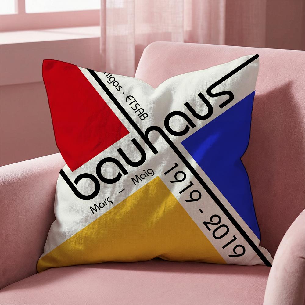 Famous B-Bauhaus Designs Cushion Cover Multi-Scene Pillow Cover for Home & Car - Reversible, Soft & Durable for Daily Use