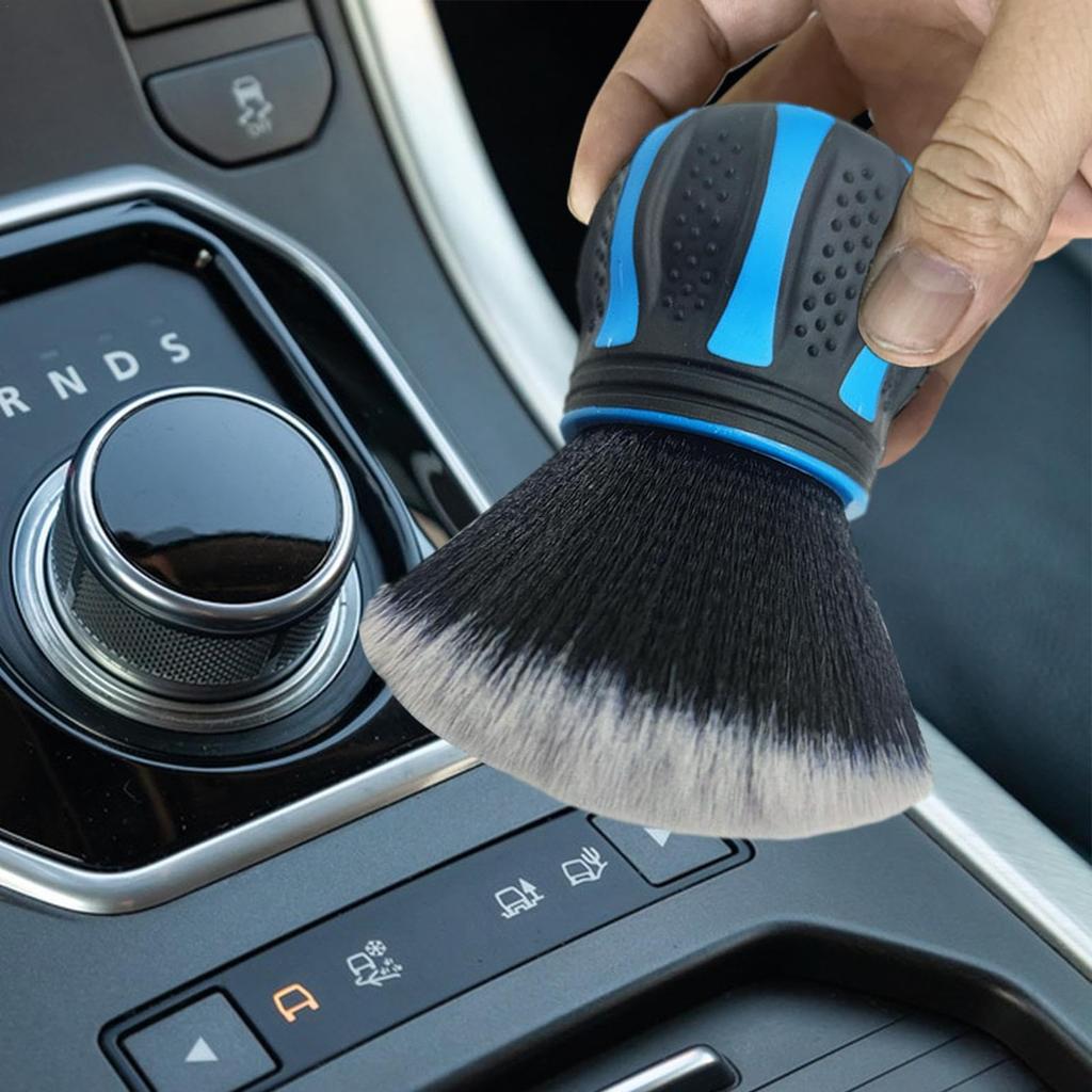 1/2PC Dusting Detail Brush - Auto Detail Dust Cleaner, Air Vent Cleaner Brush | No-Scratch Duster Remover, Non-Slip Handle Car Brush, Soft Bristl