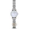 Gianni T-Bar Mini Mother of Pearl Dial Silver Metal Ladies Quartz Watch AR1961