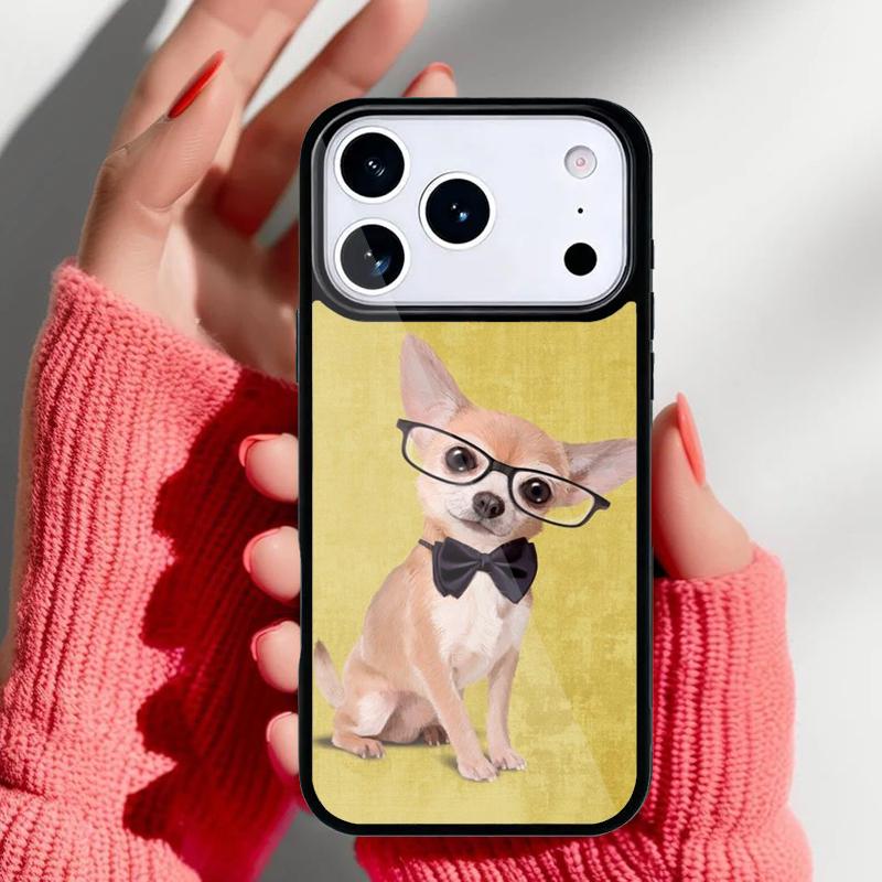 Cute Chihuahua Dog Mom Phone Case for iPhone 17 16 15 14 13 Pro Max Back Cover for 12 11 Pro Coque
