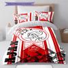 AFC Ajax Muster Bettwäscheset Bettbezug Kissenbezug Heimdeko Geschenk (1 Bettbezug + 2 Kissenbezüge, ohne Füllung)