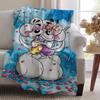 Decke Überwurf Super Gemütlich Plüsch Wohnzimmer Sofa Couch Kindlich Geburtstag Cartoon D-DiddlS-ES Niedliche Geschenke