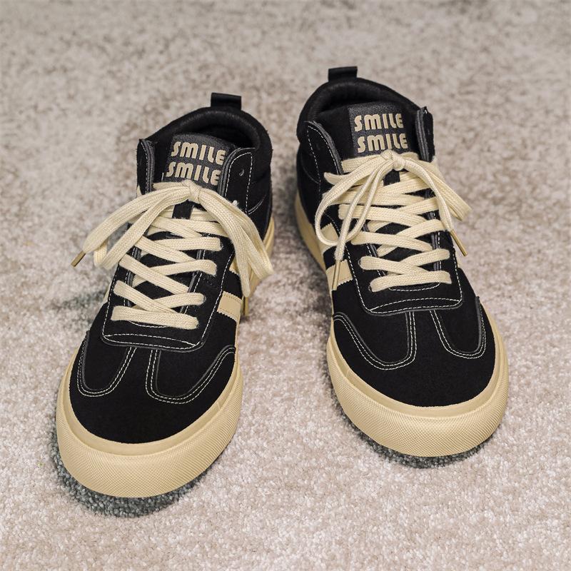 

Весенняя корейская версия студенческой моды Dexun 2025 года, мужская обувь с высоким берцем, новая дышащая обувь, универсальная спортивная модная мужская обувь 7988 39 чёрный