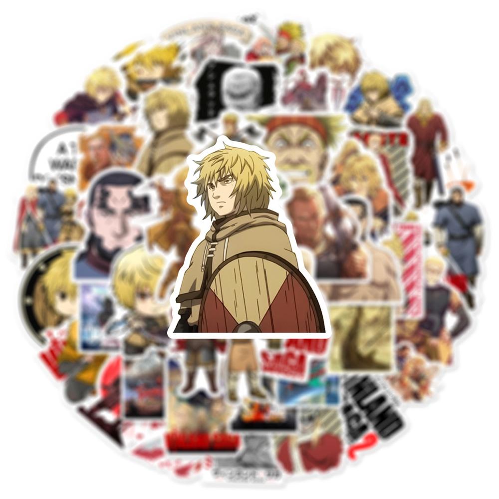 10/30/50pcs Thorfinn Karlsefni Vinland Saga Anime Stickers Car Laptop Skateboard Suitcase Cool Thors Cartoon Sticker Decal Toys