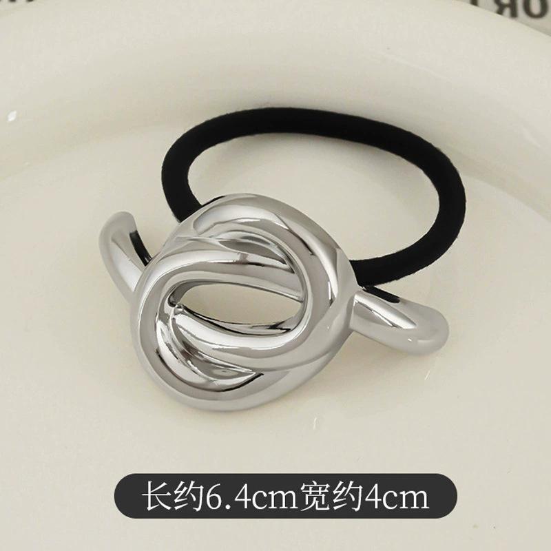 Mode Punk Geometrische Metall Haarspangen Elastische Haargummis Haarseil Stirnbänder Für Damen Mädchen Haarschmuck Geschenke