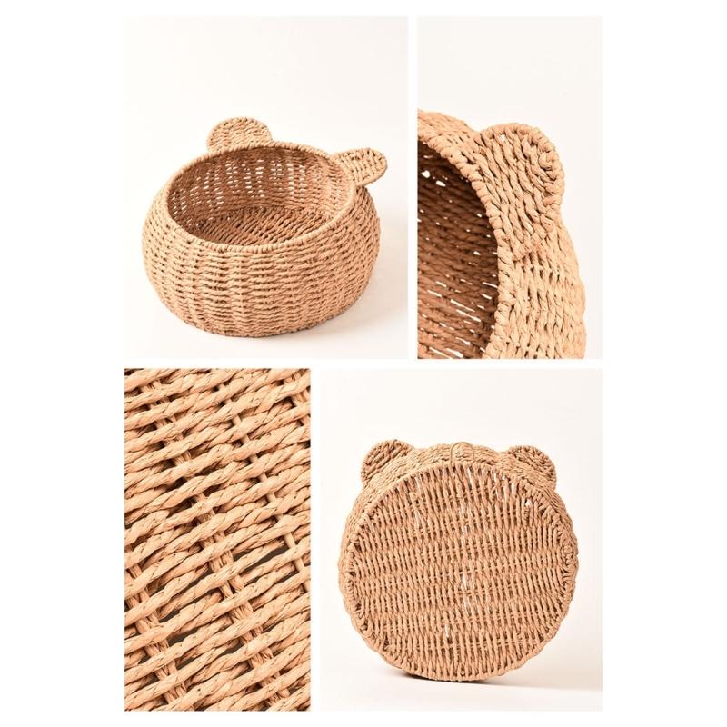 Rattan Wandregal Wandmontiertes schwebendes Regal, platzsparend für Küche, Wohnzimmer, Schlafzimmer Wand Holz Aufbewahrungsregale