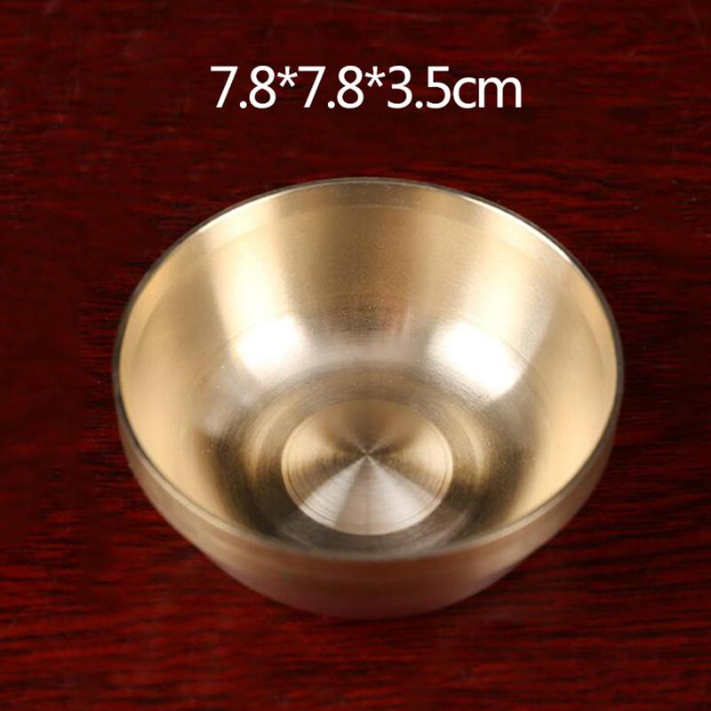 1Pc Copper Tibetan Bowl Buddha Disciples To Supply Water Meditation Mini Brass Cup Home Desk Decor