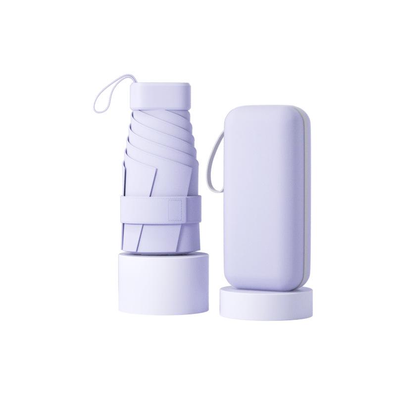 Compact Ultralight Dual-Use Mini Umbrella: Portable Anti-UV Sunshade for Women, Perfect for Sunny and Rainy Days