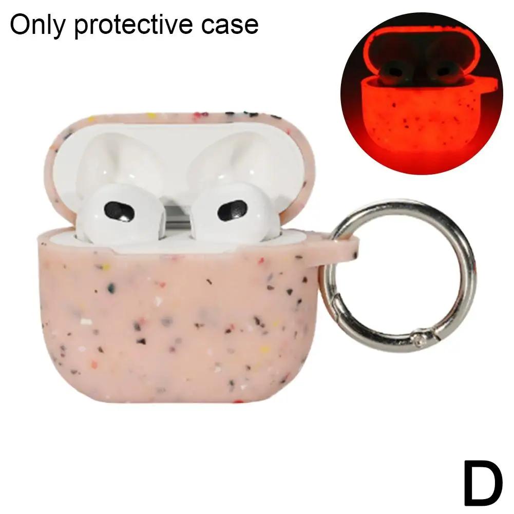 Pro Apple AirPods 4 Bezdrátová Bluetooth sluchátka Ochranný Silikonový Kryt Měkký Svítící Tekutý Pouzdro Sluchátka Z3I5