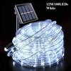 LED Solar String Lights Garden Waterproof Tube Rope Lamp Christmas Garland Fairy Lights For Outdoor Holiday Decoration Lighting