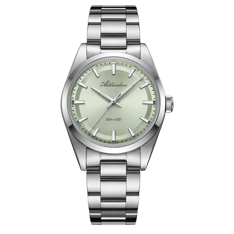 ADDIESDIVE Hot Sale AD2066 Quartz Watch Simple Waterproof Wristwatch Bubble Mirror Pot Cover Glass Stainless Steel Men's Watches