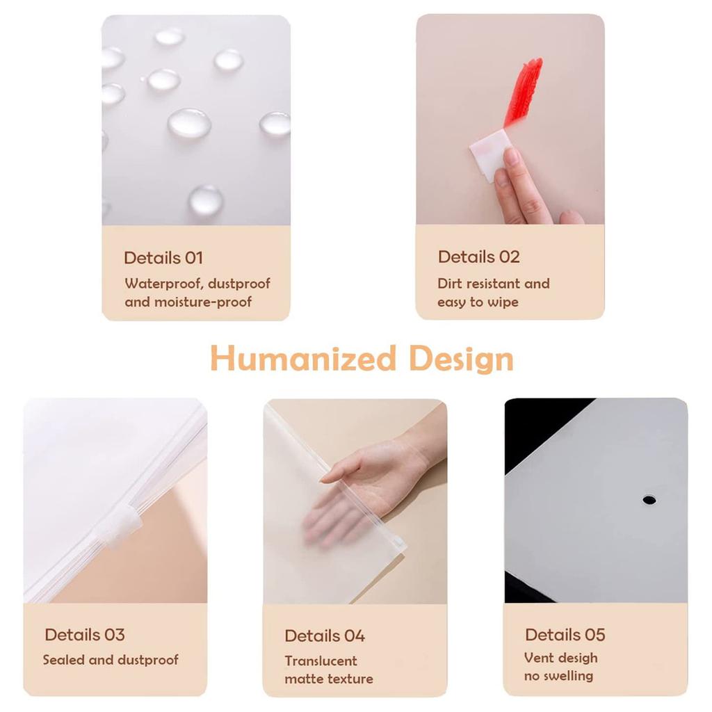 20pcs Travel Storage Bags, Trip Bags, Zipper Clear Storage Plastic Bags Multifunction Luggage Organizer Bag Pouch Space Storage For Clothes