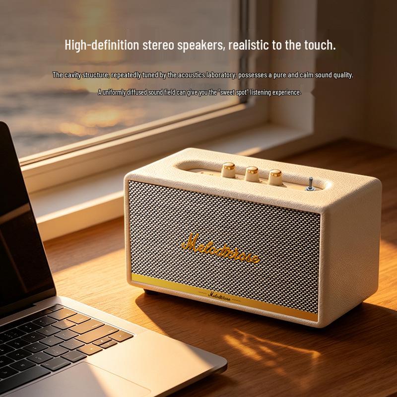 New Melody Rose 06 Wireless High-Power Portable Retro Bluetooth Speaker for Home