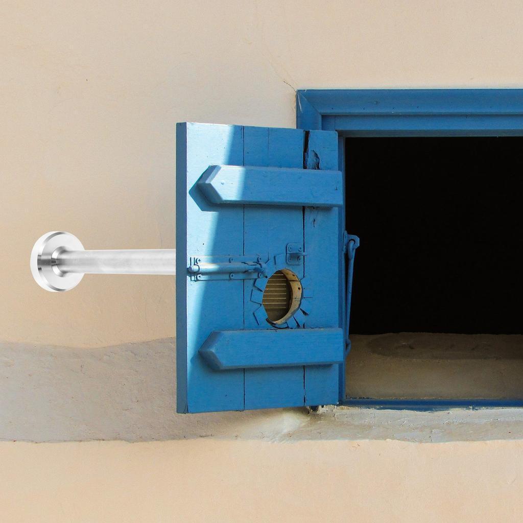 15Cm Floor Mounted Door Stopper Solid Stainless Steel Rubber Door Stopper Wall Protector for Bedroom Bathroom Office Security